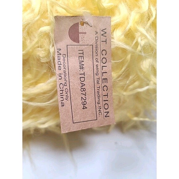 NWT WT Collection Large Weighted Fuzzy Yellow Chick  Primitive Spring Easter - Picture 6 of 7